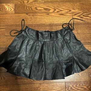 Allure Black Leatherette Skirt